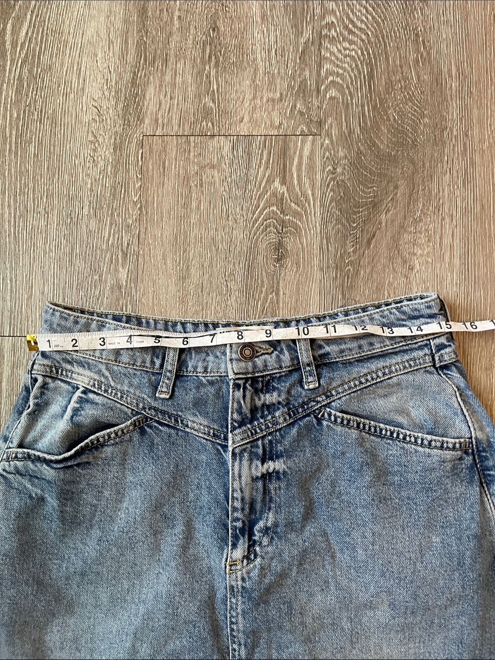 We The Free Come As You Are Denim Maxi Skirt Jean size 6 boho free people - Picture 4 of 7
